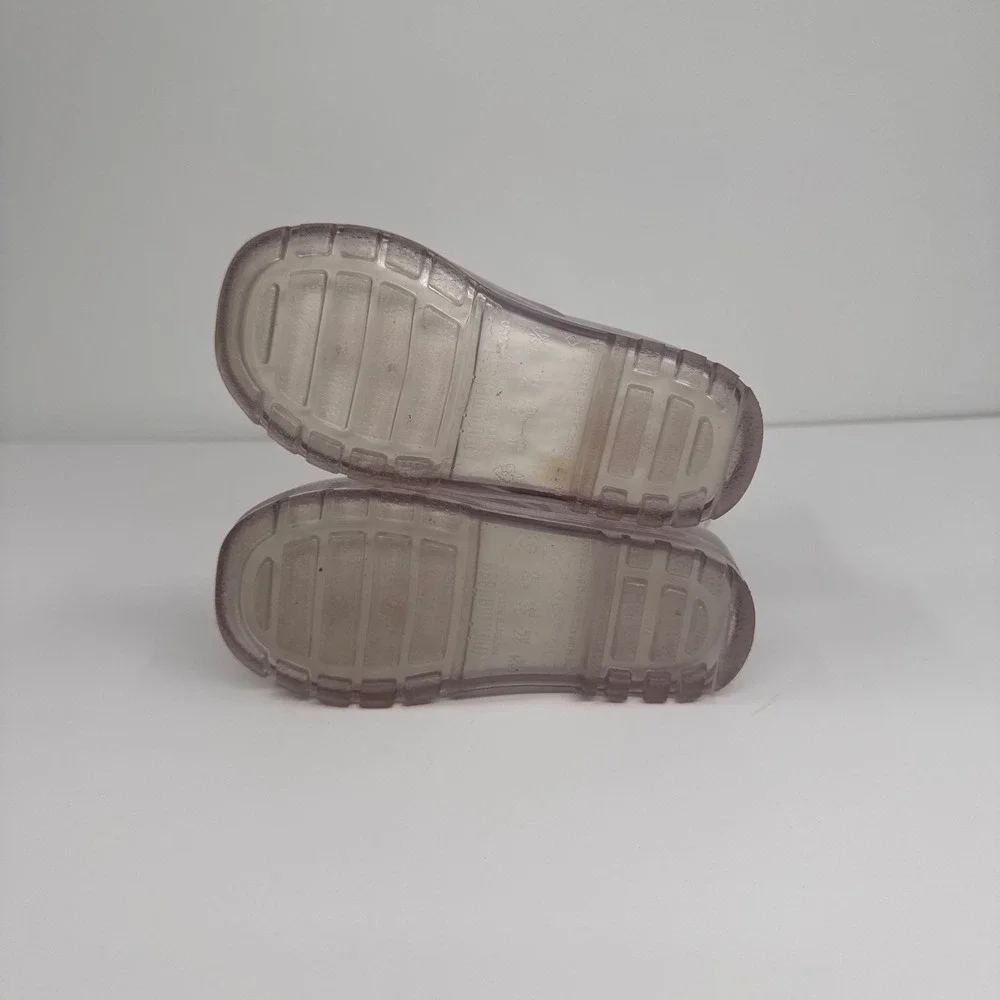 Mini Melissa‎ Kids Size 10 Translucent Clear Welly Wellington Rain Boots
